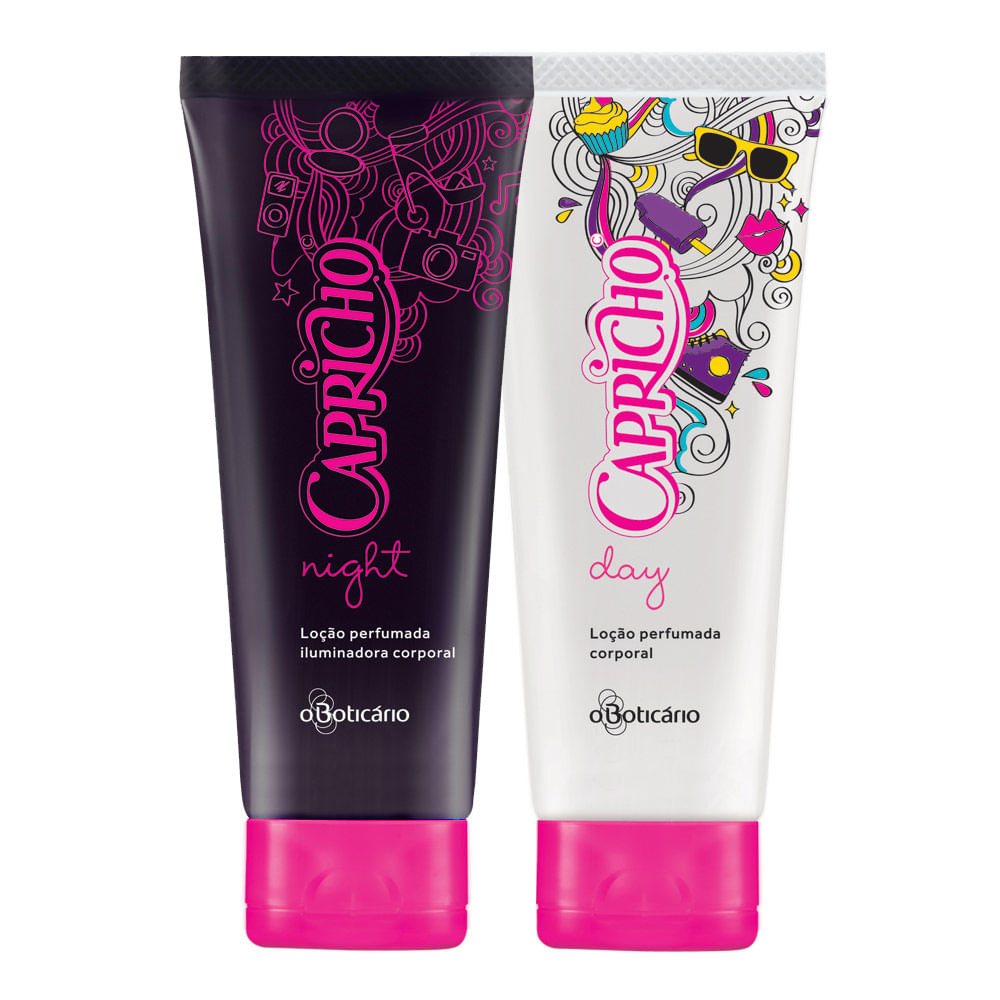 Capricho Day&Night Loção Hidratante Desodorante, 110g cada - comprar online Capricho Day&Night Loção Hidratante Desodorante, 110g cada - comprar online