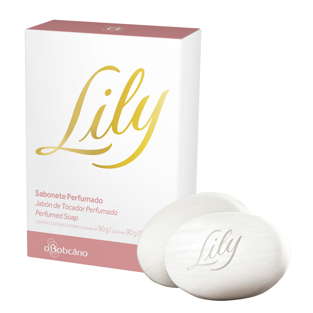 Lily Sabonete Perfumado em Barra, 2 unidades de 90g cada - comprar online Lily Sabonete Perfumado em Barra, 2 unidades de 90g cada - comprar online