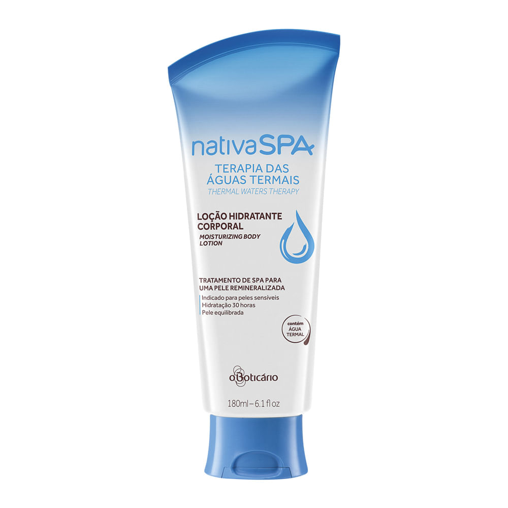 Nativa SPA Águas Termais Loção Hidratante Des. Corporal, 180ml - comprar online Nativa SPA Águas Termais Loção Hidratante Des. Corporal, 180ml - comprar online