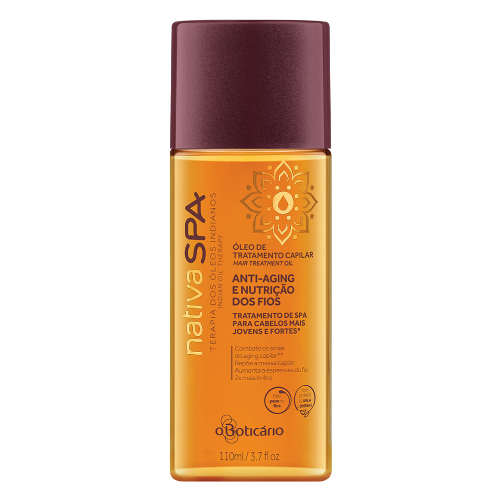 Nativa Spa Óleo Tratamento Capilar Nutrição dos Fios Terapia dos Óleos Indianos, 110ml - comprar online