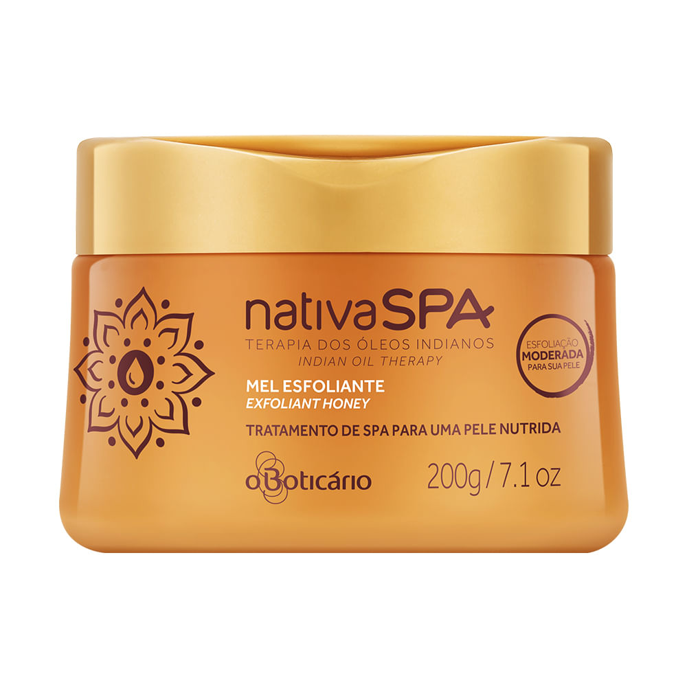 Nativa Spa Mel Esfoliante Desodorante Corporal Terapia dos Óleos Indianos, 200g - comprar online Nativa Spa Mel Esfoliante Desodorante Corporal Terapia dos Óleos Indianos, 200g - comprar online