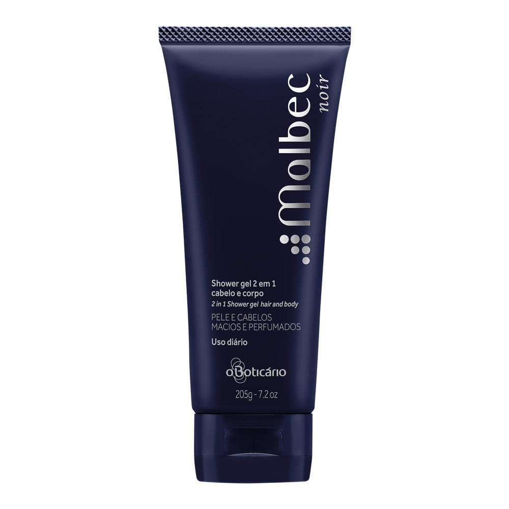 Malbec Noir Shower Gel Cabelo e Corpo, 205g - comprar online Malbec Noir Shower Gel Cabelo e Corpo, 205g - comprar online