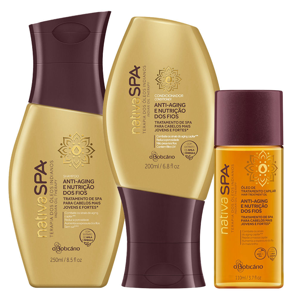 Combo Cabelo Hidratado com Óleo Indiano - comprar online Combo Cabelo Hidratado com Óleo Indiano - comprar online