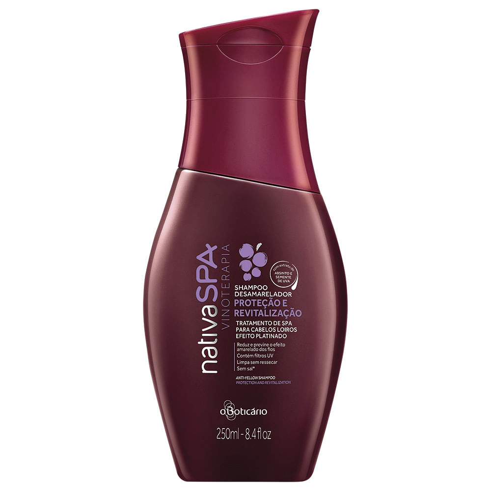 Nativa SPA Shampoo para Cabelos Loiros Vinoterapia, 200ml - comprar online