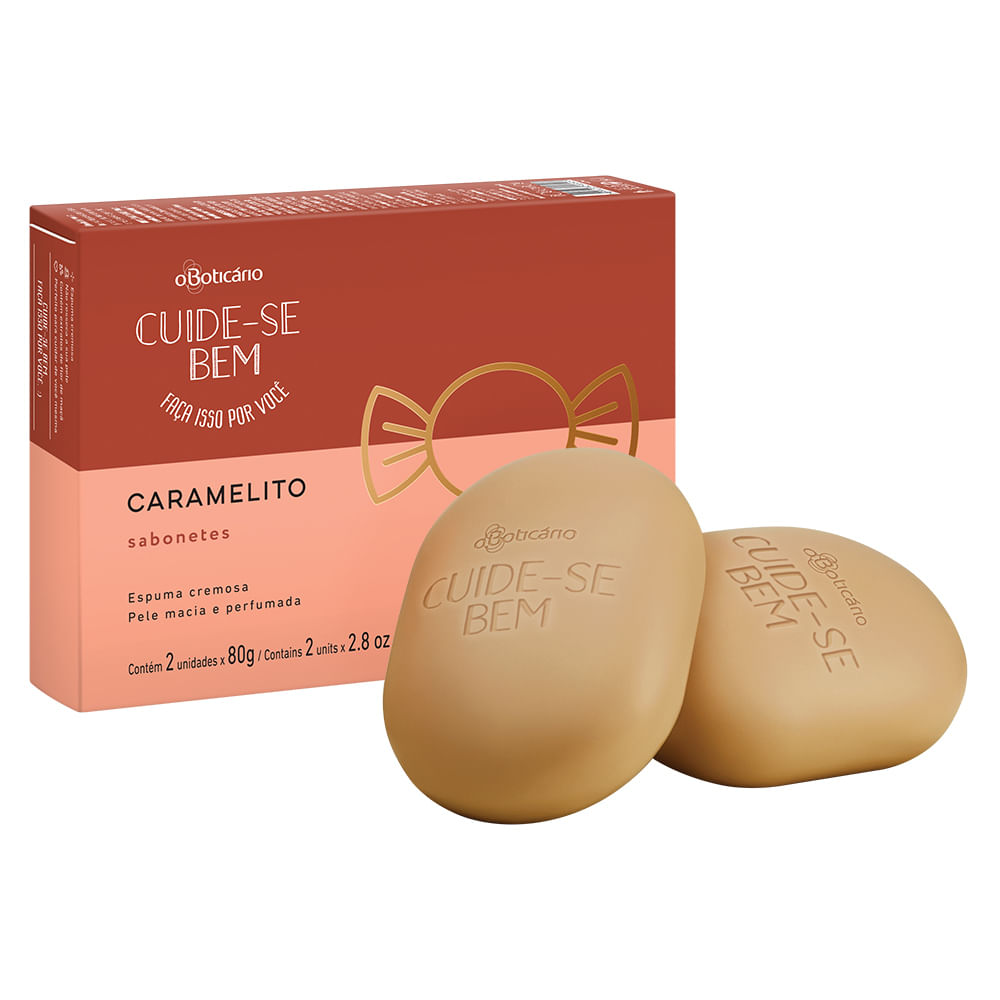 Cuide-se Bem Caramelito Sabonete em Barra Duo, 2 unidades de 80g - comprar online Cuide-se Bem Caramelito Sabonete em Barra Duo, 2 unidades de 80g - comprar online