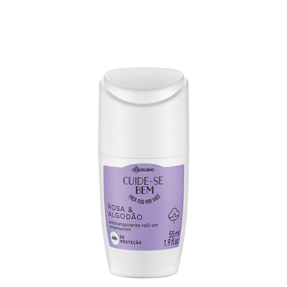 Cuide-se Bem Rosa e Algodão Desodorante Roll-On, 55ml - comprar online Cuide-se Bem Rosa e Algodão Desodorante Roll-On, 55ml - comprar online