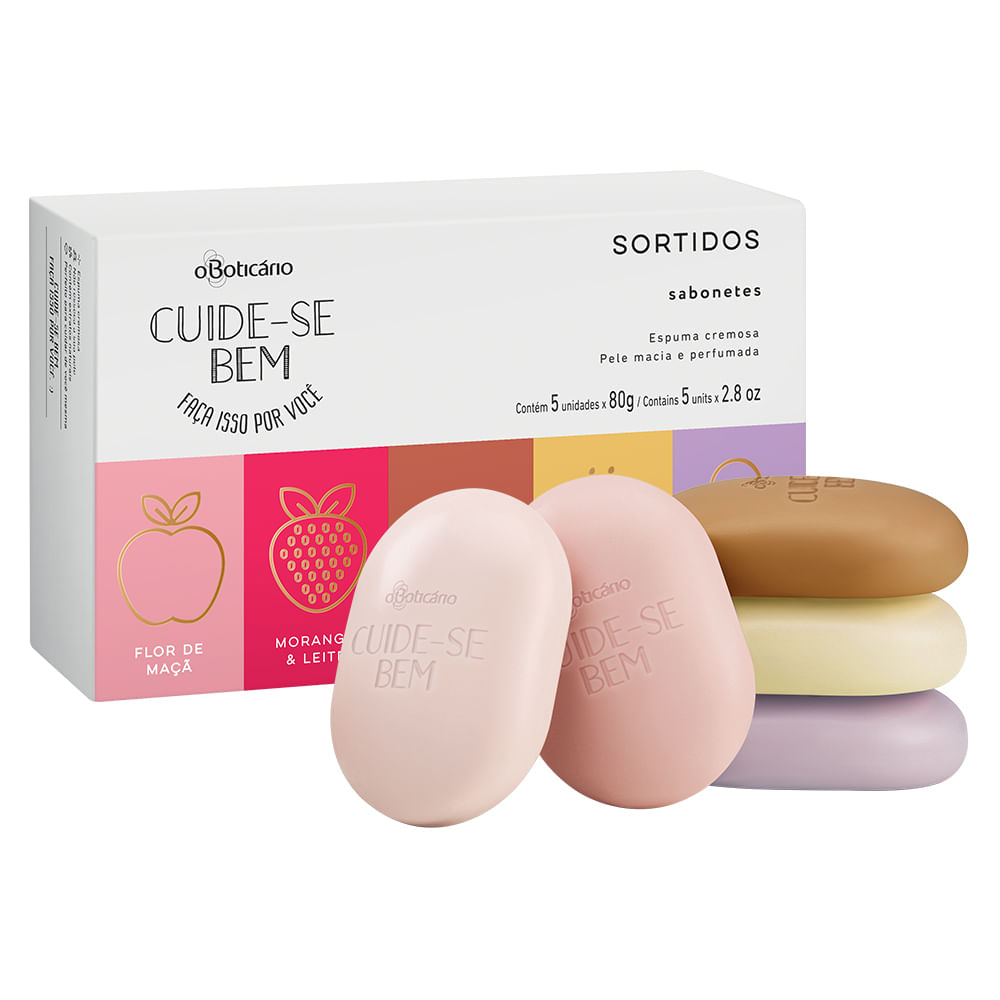 Cuide-se Bem Sabonete em Barra Quinteto Sortido, 5 unidades de 80g - comprar online