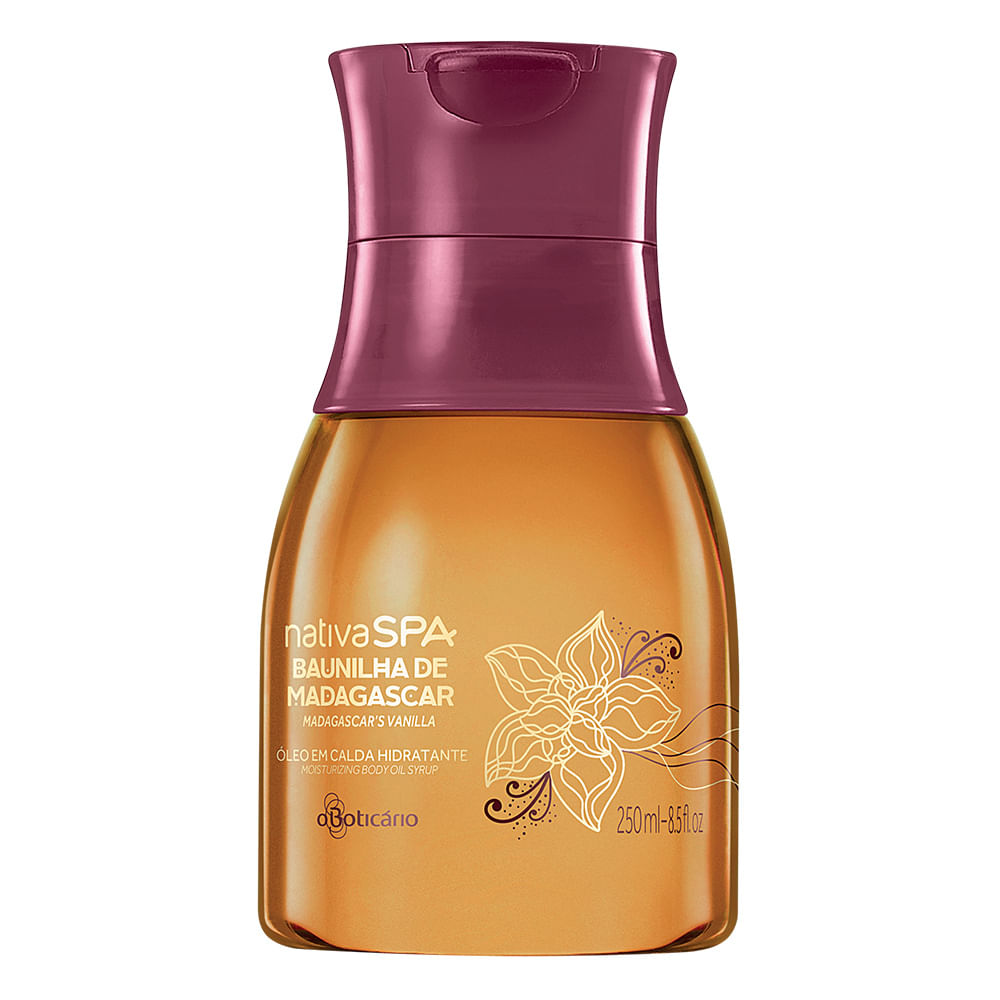 Nativa SPA Óleo em Calda Hidratante Desodorante Corporal Baunilha de Madagascar, 250ml - comprar online Nativa SPA Óleo em Calda Hidratante Desodorante Corporal Baunilha de Madagascar, 250ml - comprar online