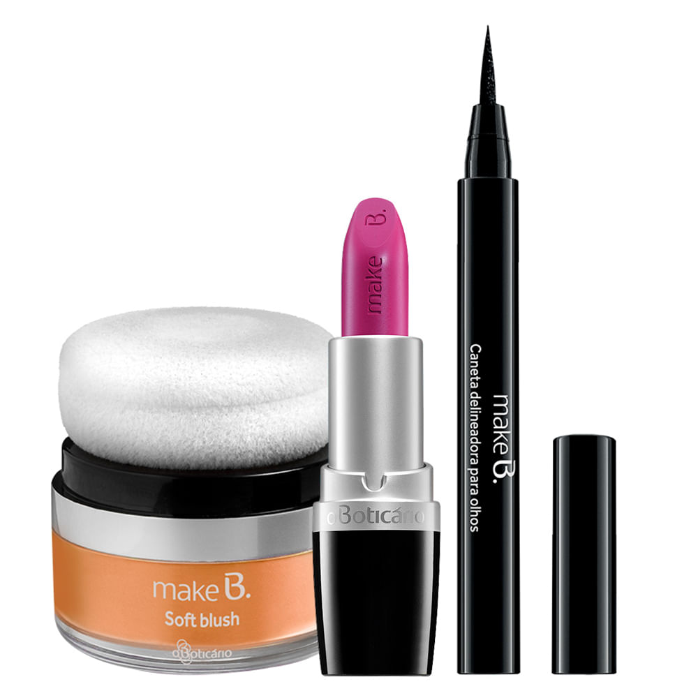 Combo Make B. Batom Pink - comprar online Combo Make B. Batom Pink - comprar online