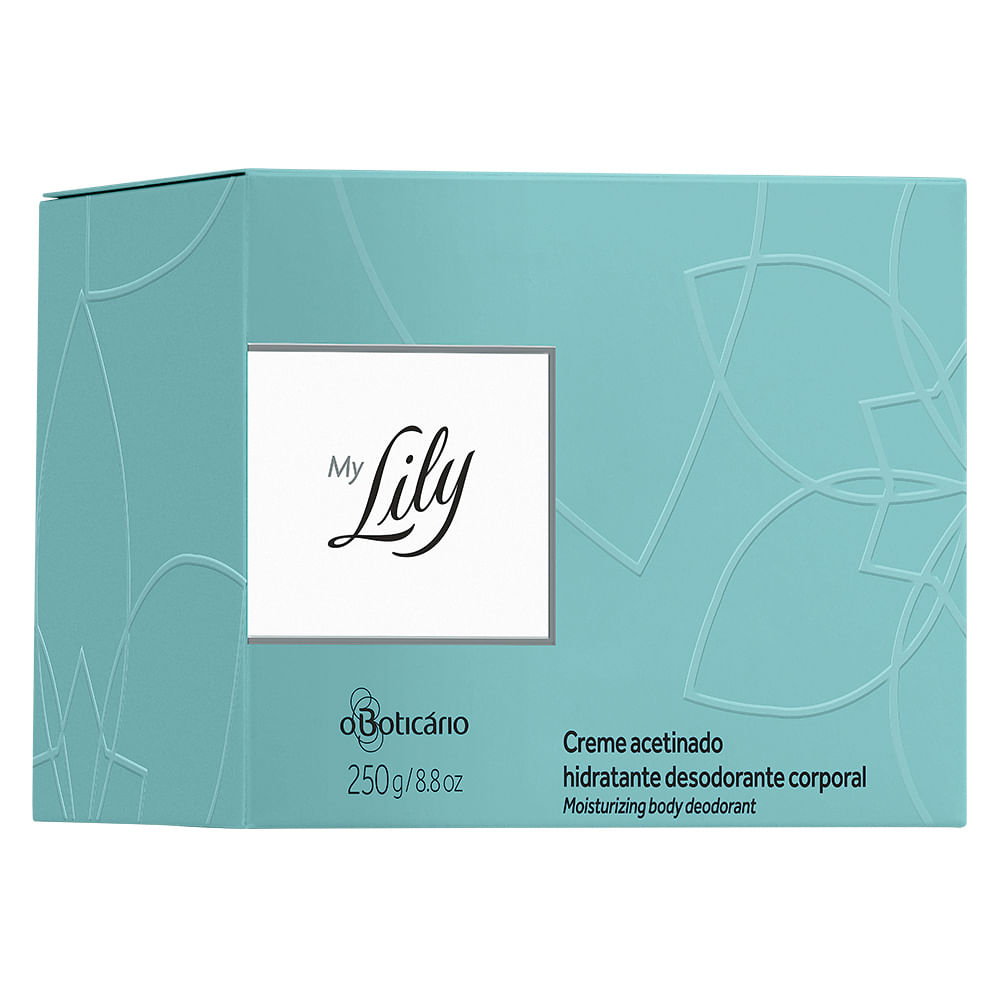 Creme Acetinado Hidratante Desodorante Corporal My Lily, 250g