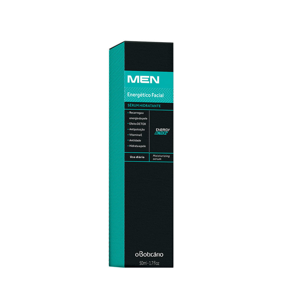 Sérum Hidratante MEN Energético Facial, 50ml