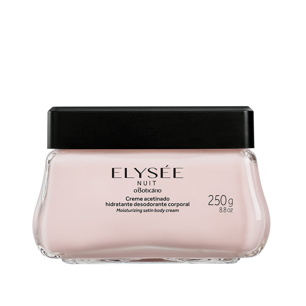 Creme Acetinado Hidratante Desodorante Elysée Nuit, 250g