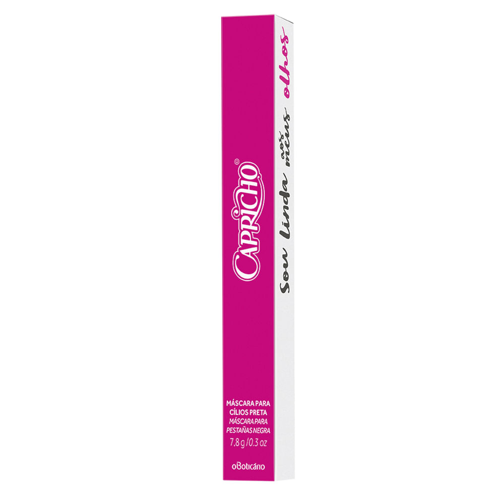 Máscara para Cílios Preta Capricho, 7,8g