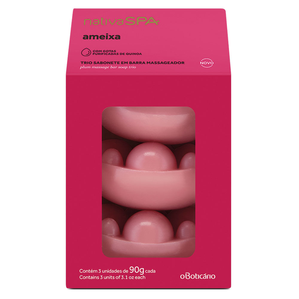 Sabonete em Barra Nativa SPA Ameixa, 3x90g