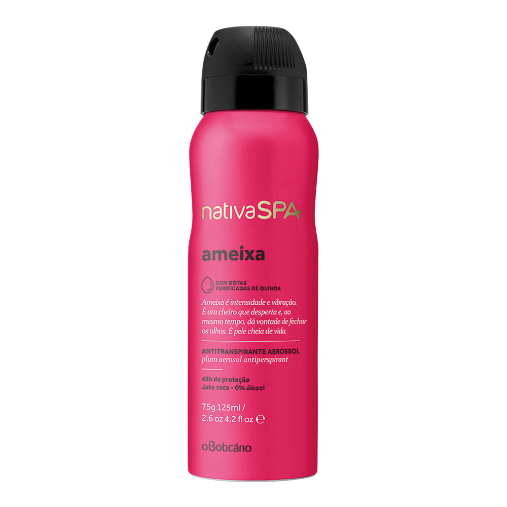 Desodorante Aerosol Antitranspirante Nativa SPA Ameixa, 75g
