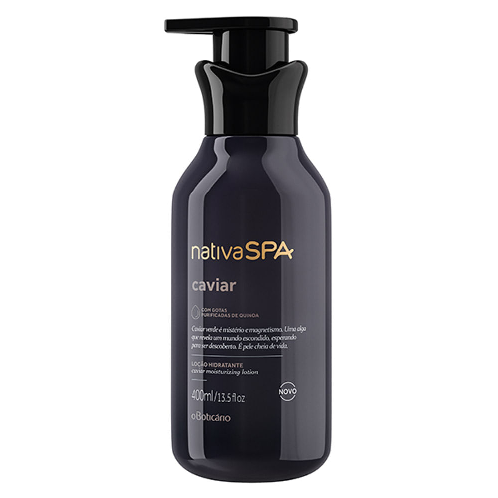 Loção Hidratante Corporal Desodorante Nativa SPA Caviar, 400ml