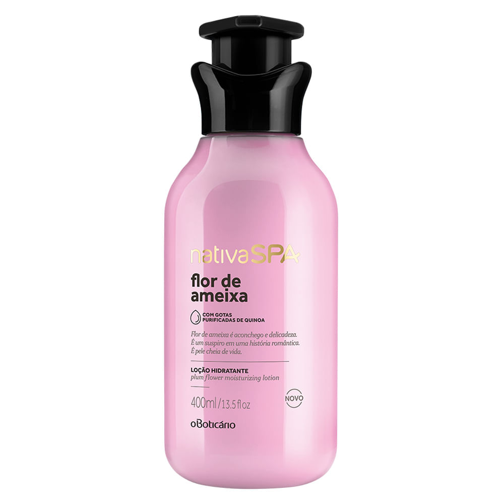 Loção Hidratante Corporal Desodorante Nativa SPA Flor de Ameixa, 400ml