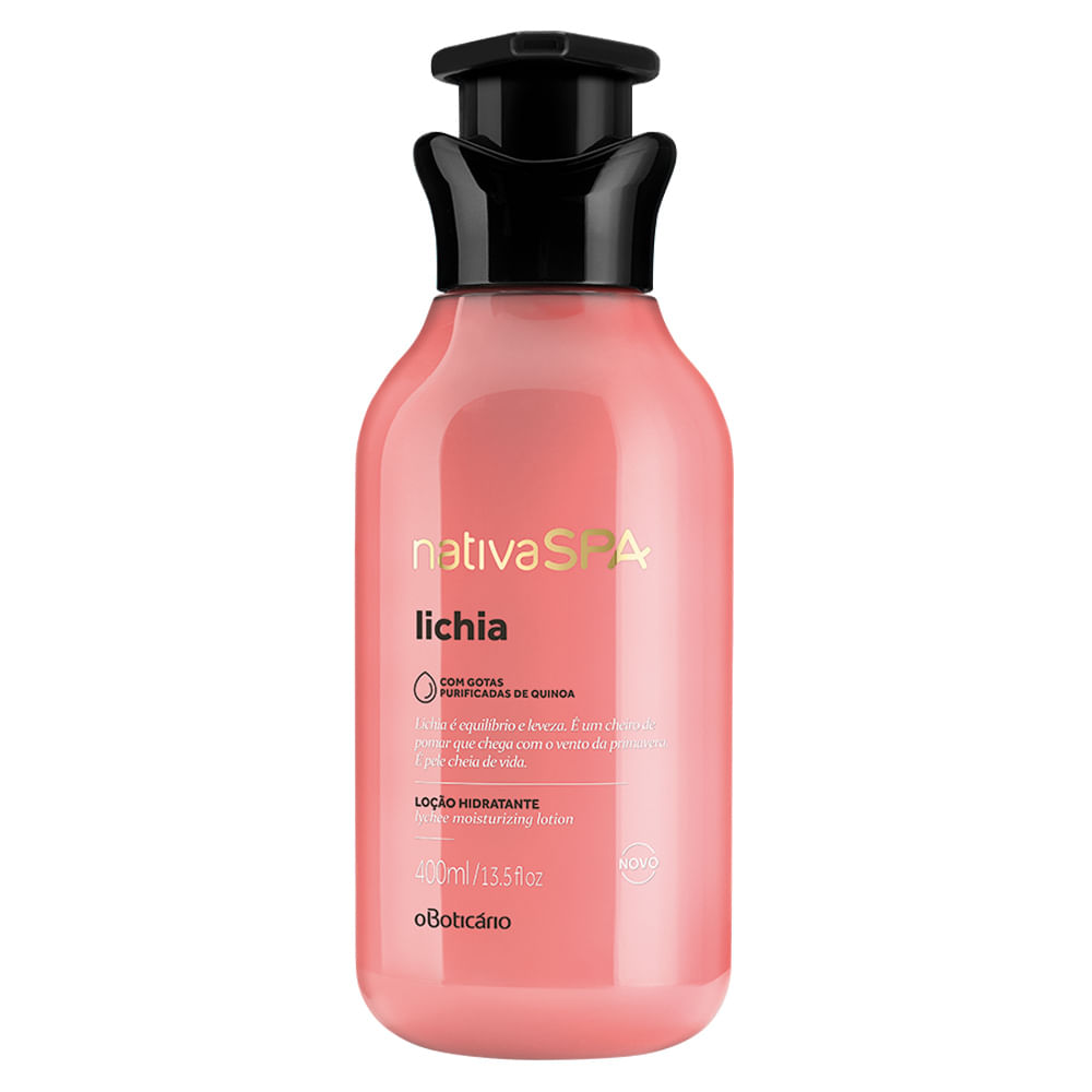 Loção Hidratante Corporal Desodorante Nativa SPA Lichia, 400ml