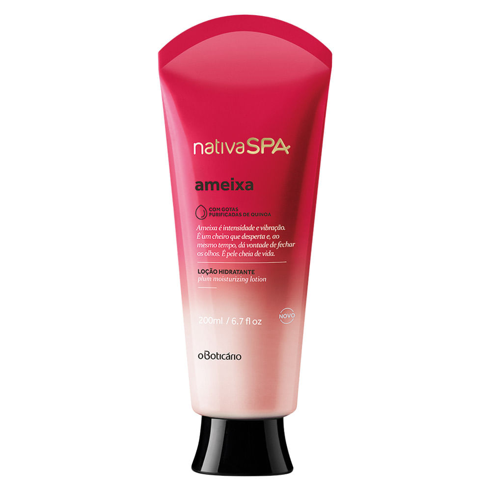 Loção Hidratante Corporal Desodorante Nativa SPA Ameixa, 200ml