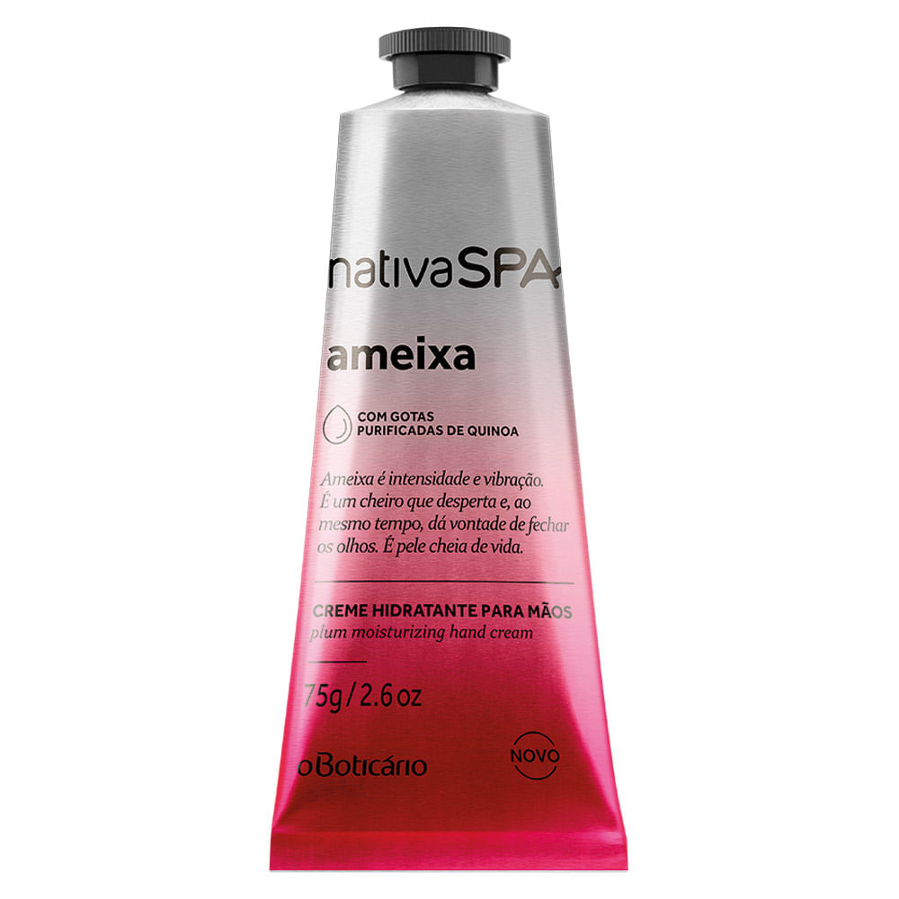 Creme Hidratante para Mãos Desodorante Nativa SPA Ameixa, 75g