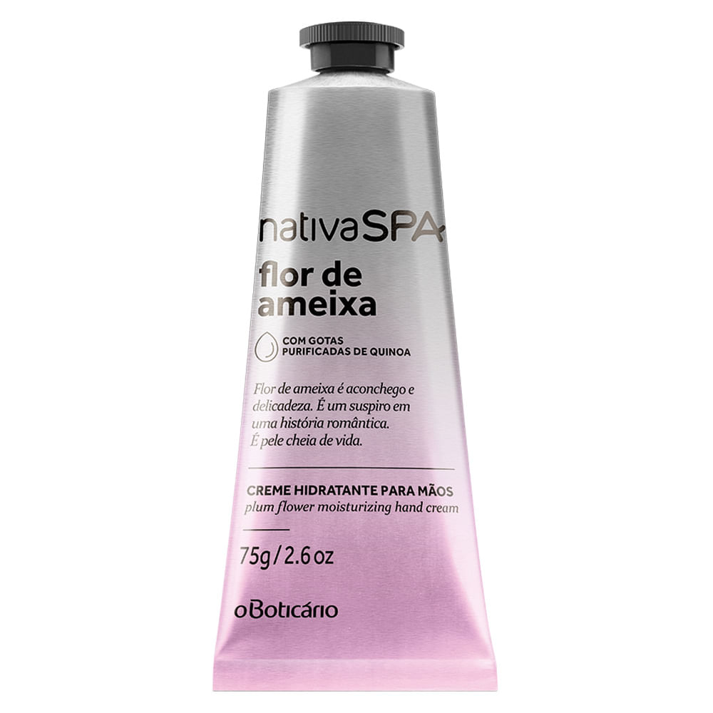 Creme Hidratante para Mãos Desodorante Nativa SPA Flor de Ameixa, 75g