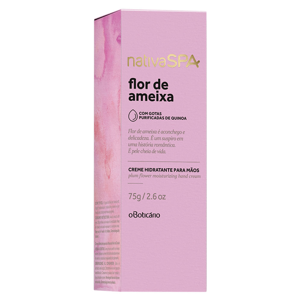 Creme Hidratante para Mãos Desodorante Nativa SPA Flor de Ameixa, 75g