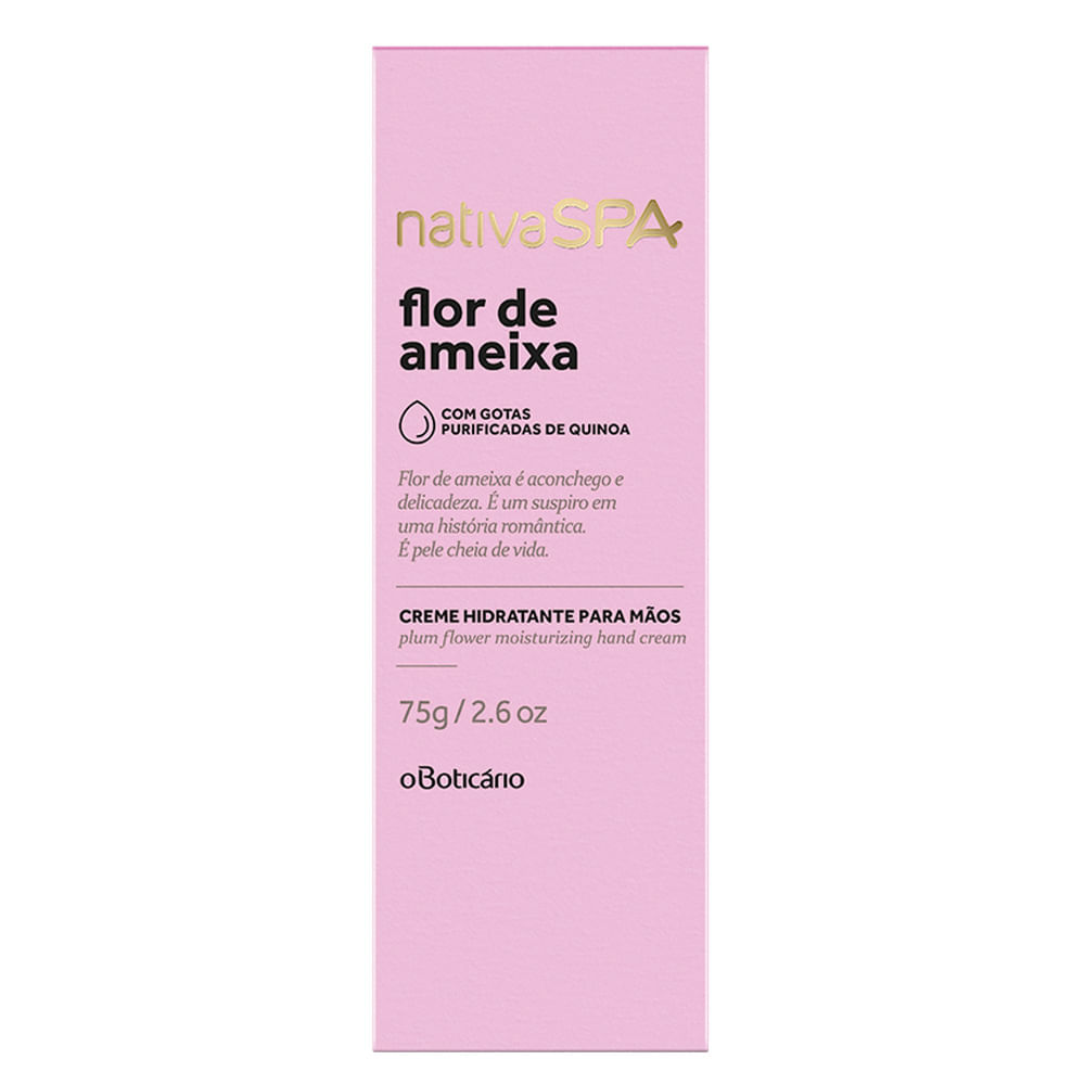 Creme Hidratante para Mãos Desodorante Nativa SPA Flor de Ameixa, 75g