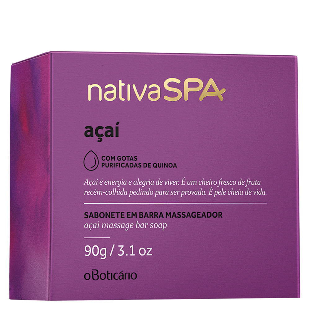 Sabonete em Barra Nativa SPA Açaí, 90g