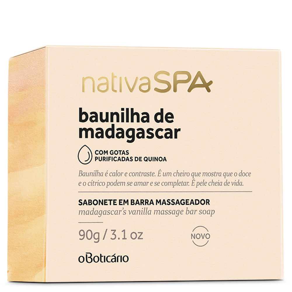 Sabonete em Barra Nativa SPA Baunilha de Madagascar, 90g