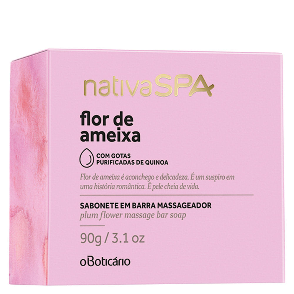Sabonete em Barra Nativa SPA Flor de Ameixa, 90g