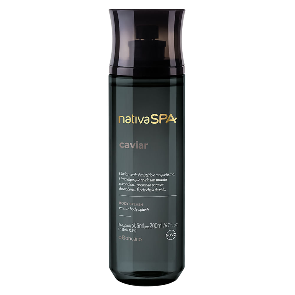 Desodorante Colônia Body Splash Nativa SPA Caviar, 200ml