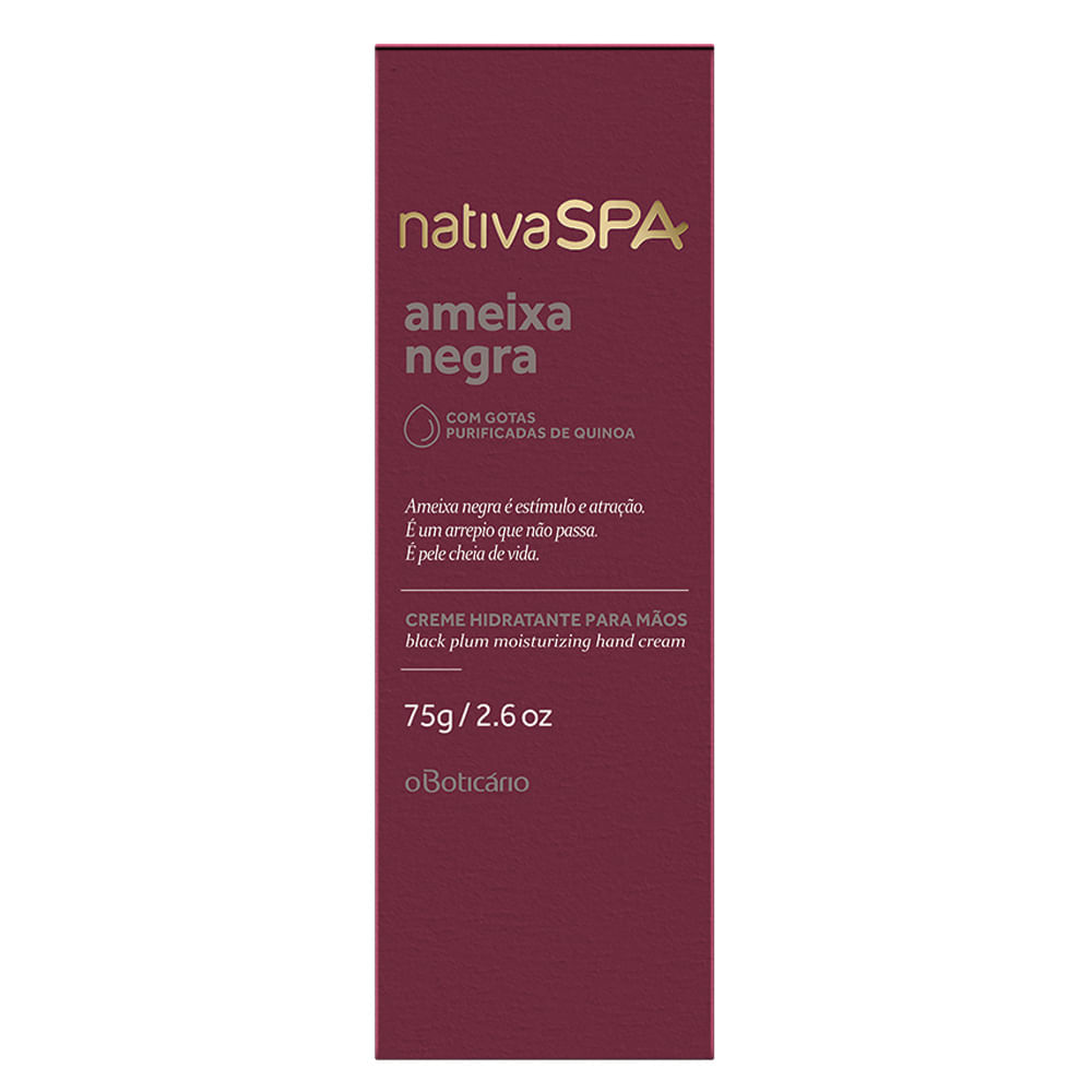 Creme Desodorante para as Mãos Nativa SPA Ameixa Negra, 75g