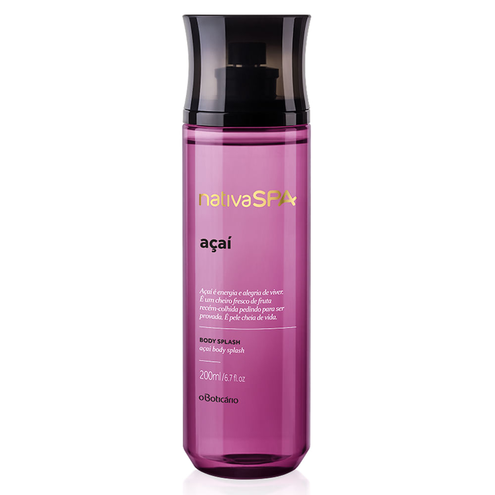 Desodorante Colônia Body Splash Nativa SPA Açaí, 200ml