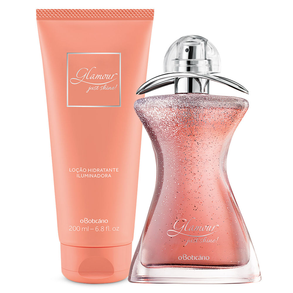 Combo Glamour Just Shine: desodorante Colônia + Loção Hidratante desodorante Corporal