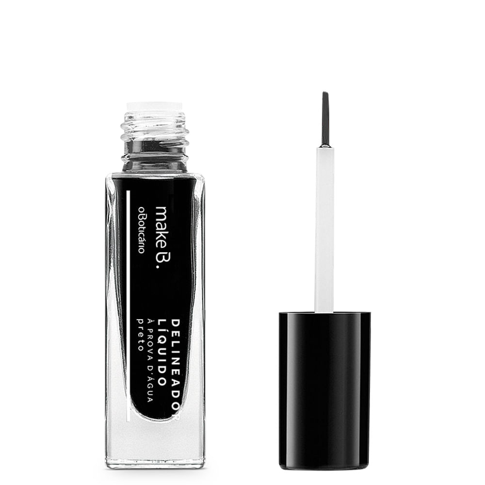 Delineador Líquido Para Olhos Preto Make B.