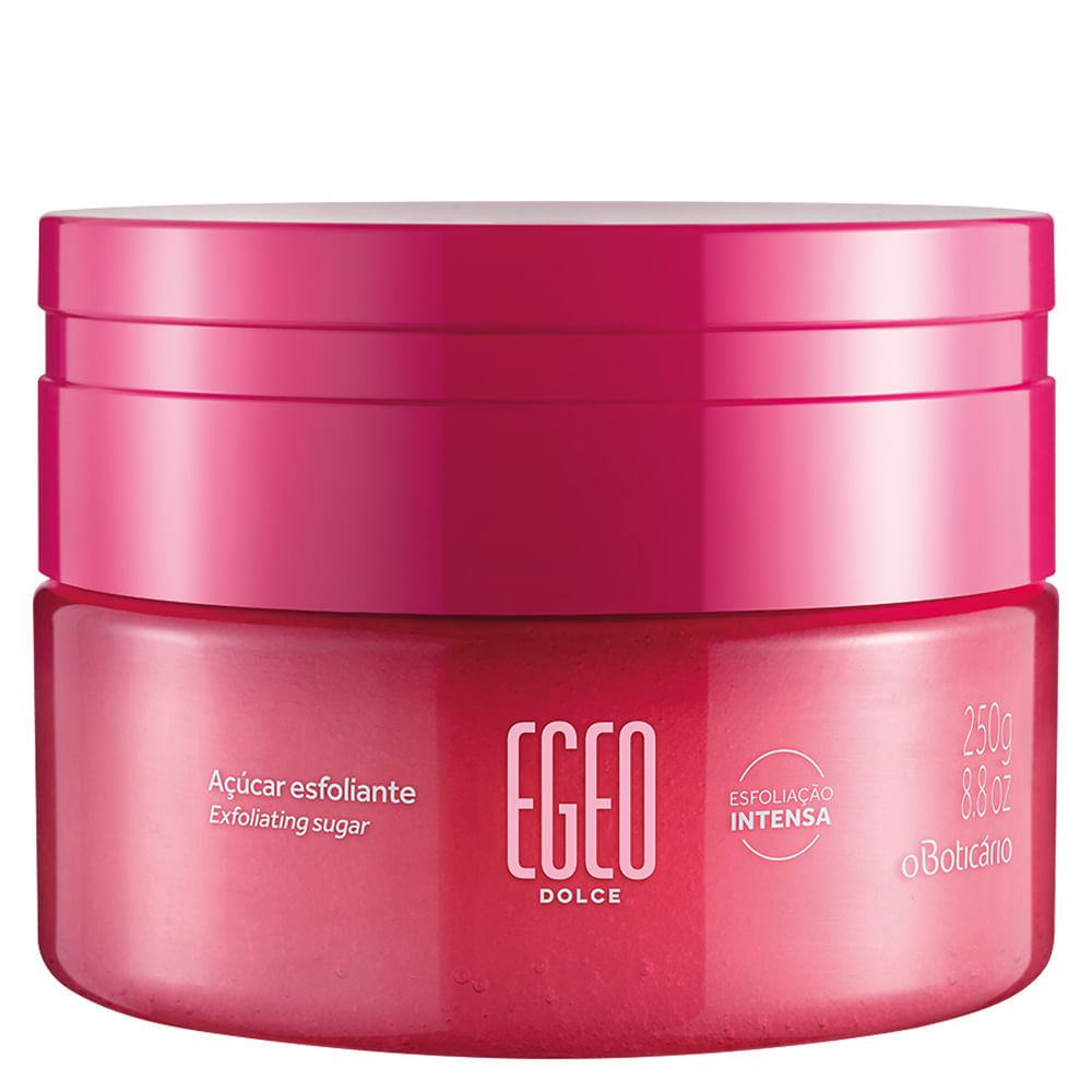Óleo Desodorante Corporal Açúcar Esfoliante Egeo Dolce, 250g