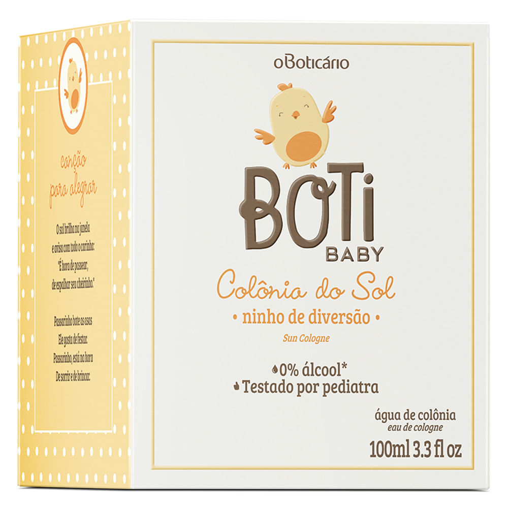 Colônia Boti Baby Sol, 100ml