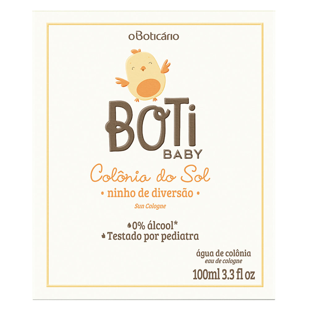 Colônia Boti Baby Sol, 100ml
