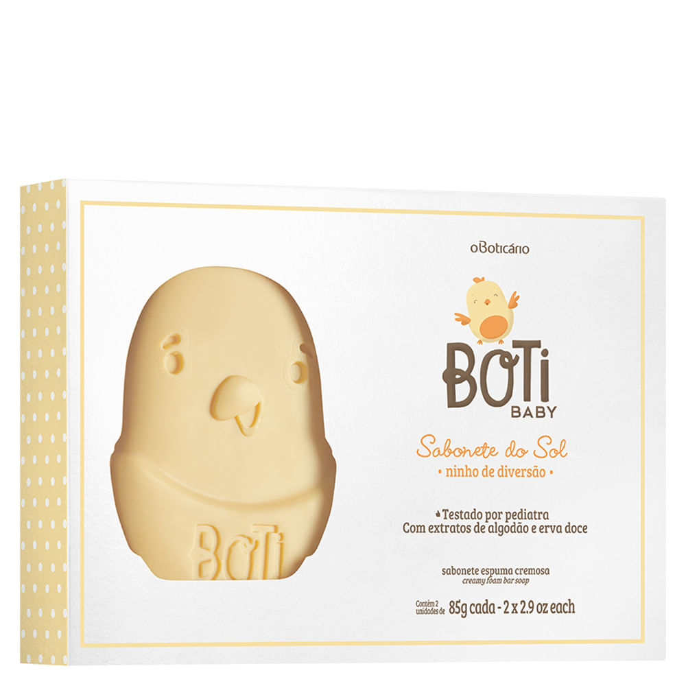 Sabonete em Barra Boti Baby Sol, 2 unidades 85g