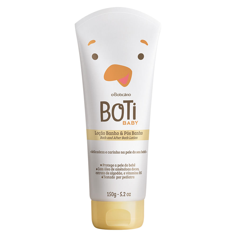 Loção Hidratante de Banho e Pós Banho Boti Baby, 150g