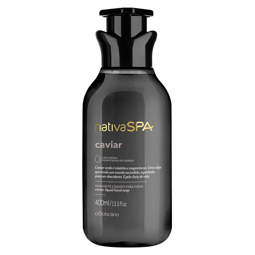Sabonete Líquido para Mãos Nativa SPA Caviar, 400ml