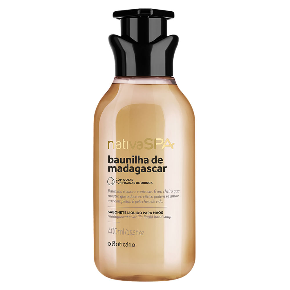 Sabonete Líquido para Mãos Nativa SPA Baunilha, 400ml