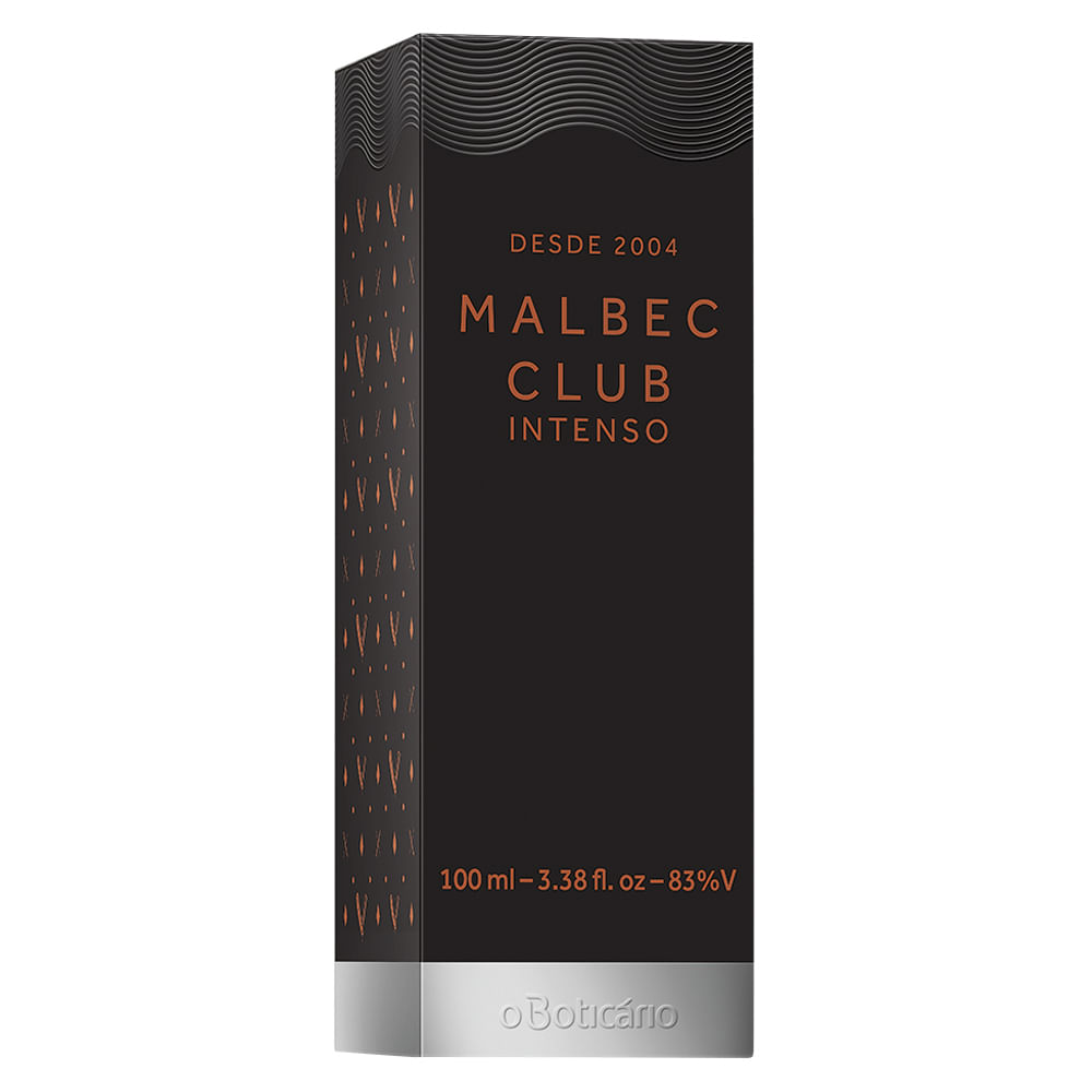 Malbec Intenso Club Desodorante Colônia, 100ml