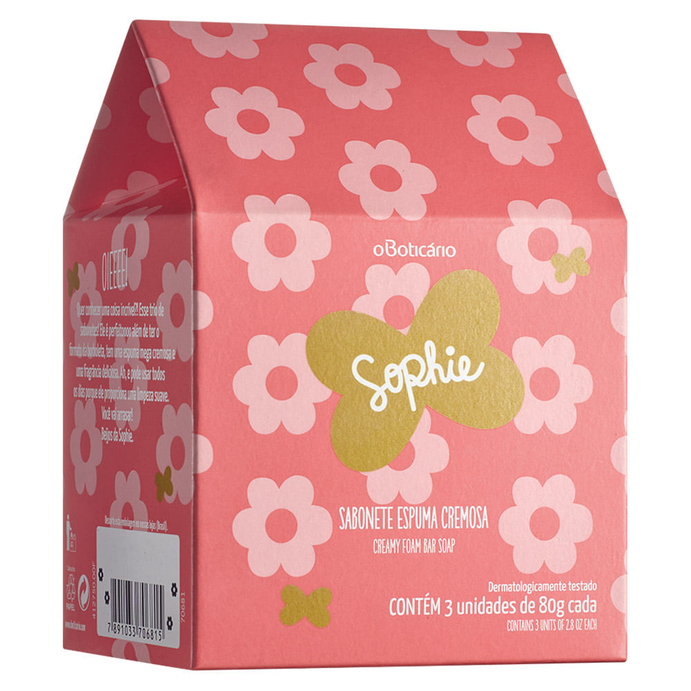 Sabonete em Barra Sophie, 3x80g
