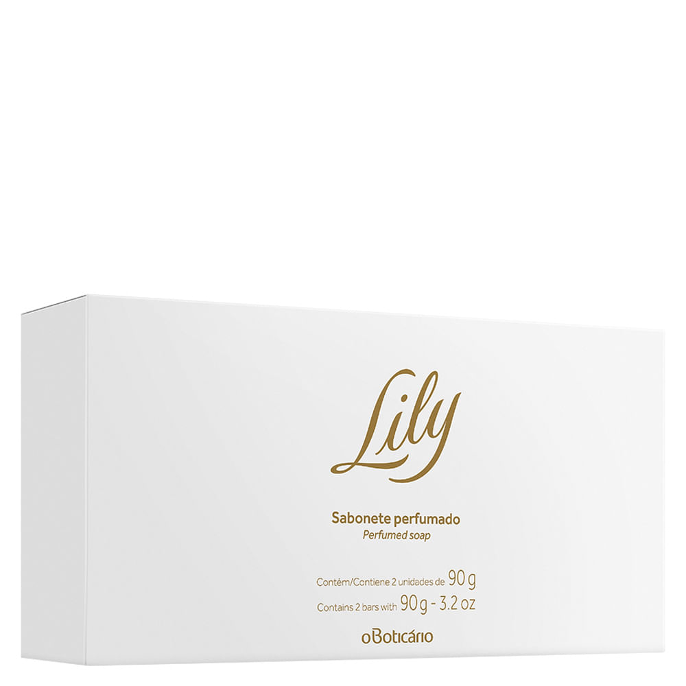 Sabonete Barra Perfumado Lily, com 2x90g