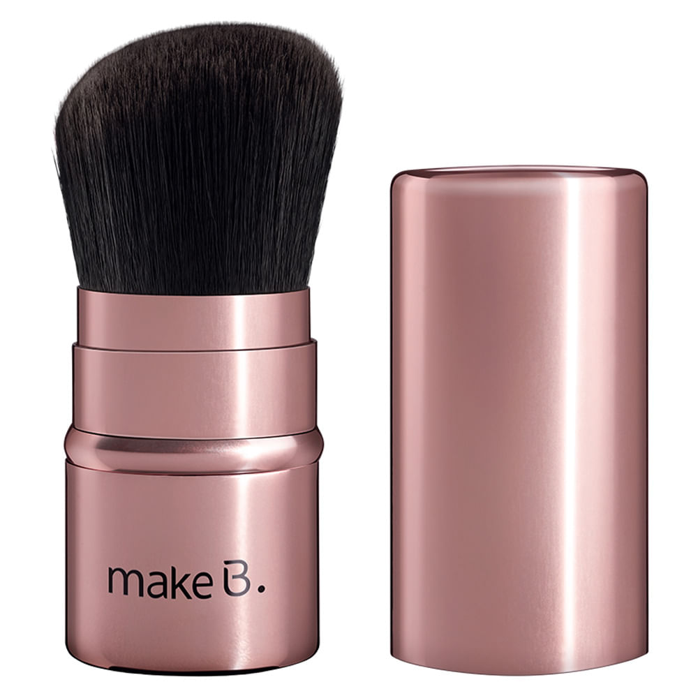 Pincel Kabuki Retrátil Rose Gold Make B.