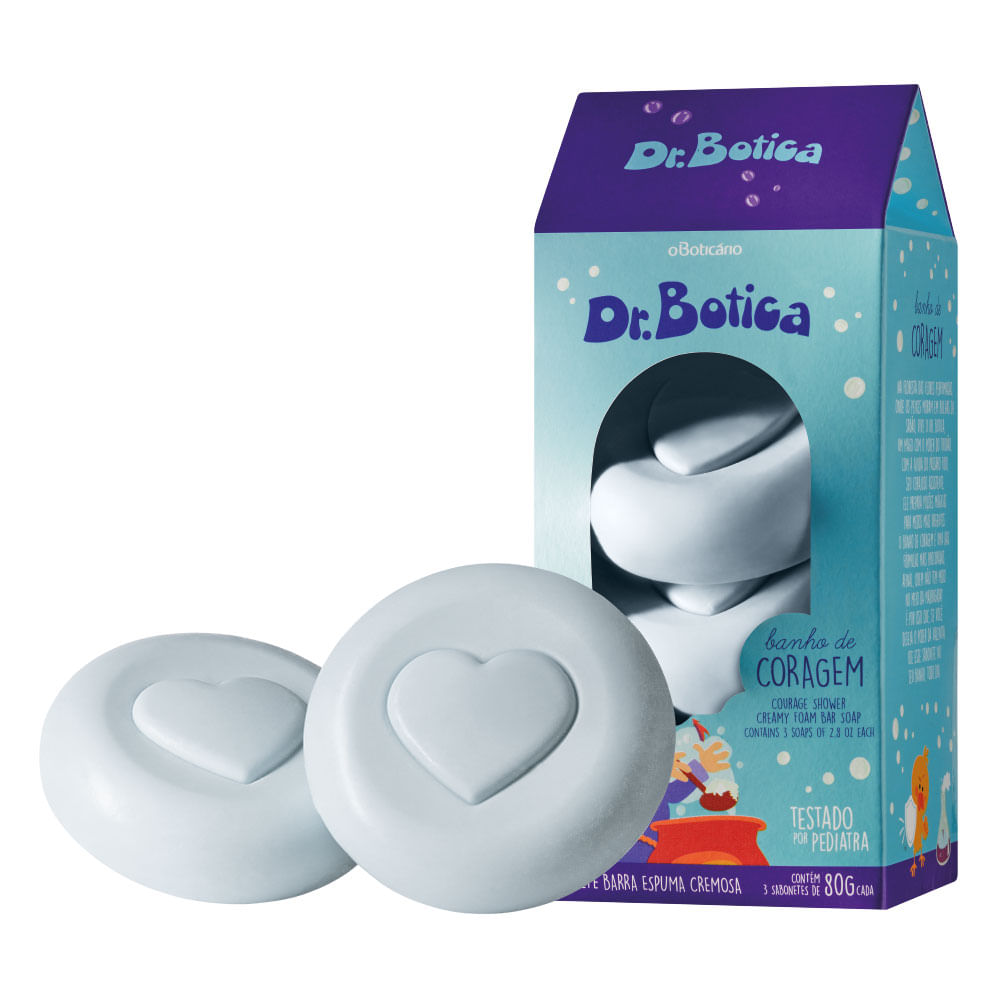 Sabonete Barra Trio Dr.Botica Banho de Coragem 80g