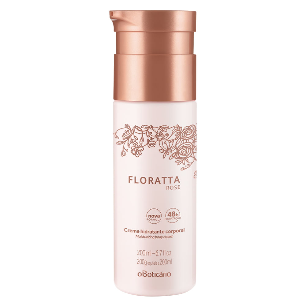 Creme Hidratante Desodorante Corporal Floratta Rose, 200ml