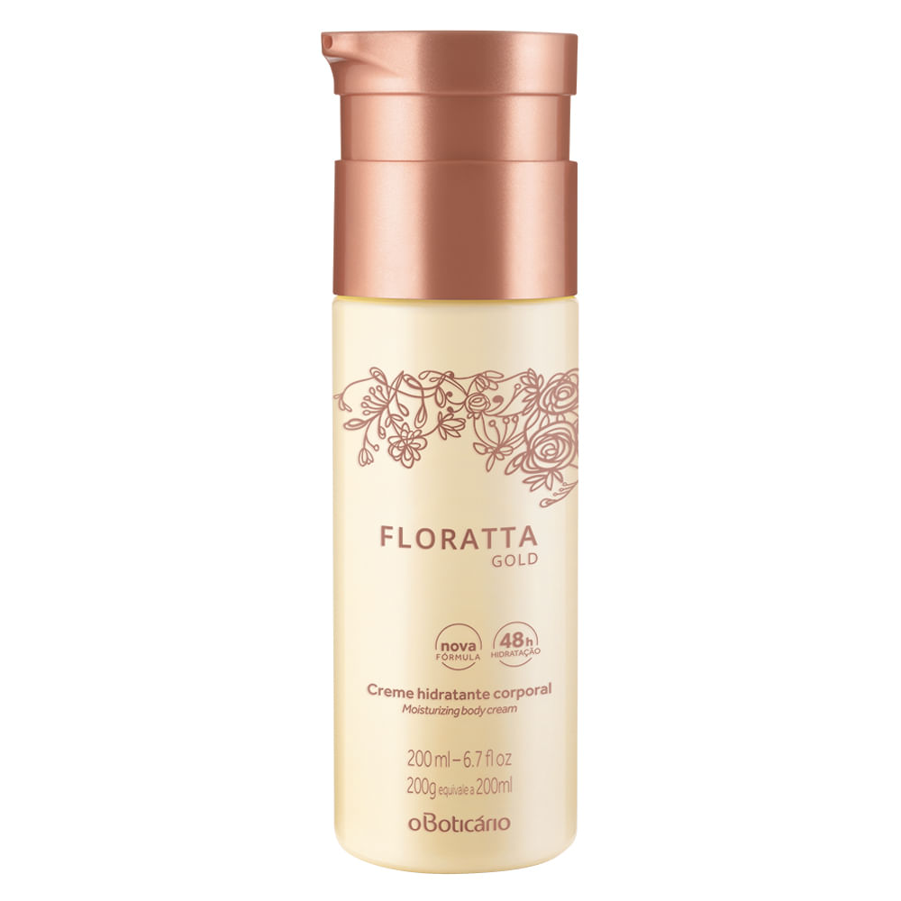 Creme Hidratante Desodorante Corporal Floratta Gold, 200ml