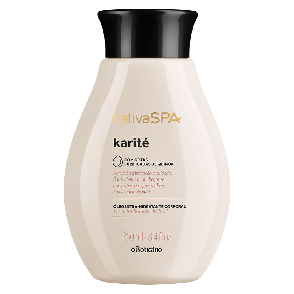 Óleo Hidratante Desodorante Corporal Nativa SPA Karité, 250ml